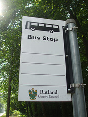 DSCF5887 Rutland County Council bus stop sign