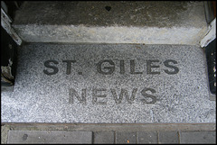 St Giles doorstep