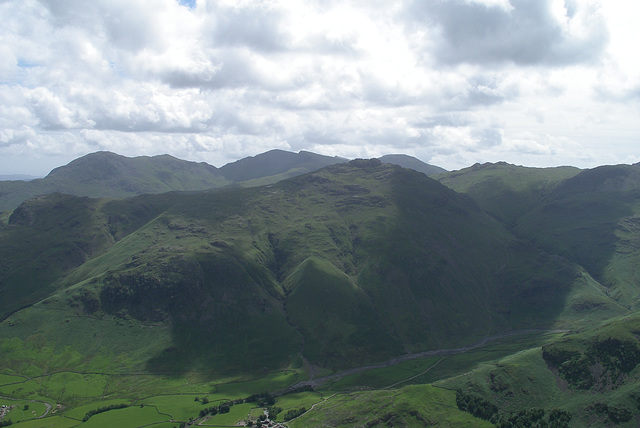 Coniston Fells over Lingmoor Fell