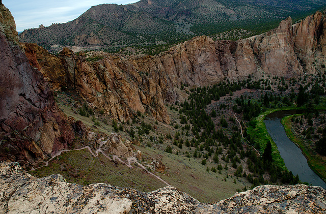 View of Crooked River From Smith Rock