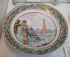 Russian Porcelain Plate from 1922 in the British Museum, May 2014