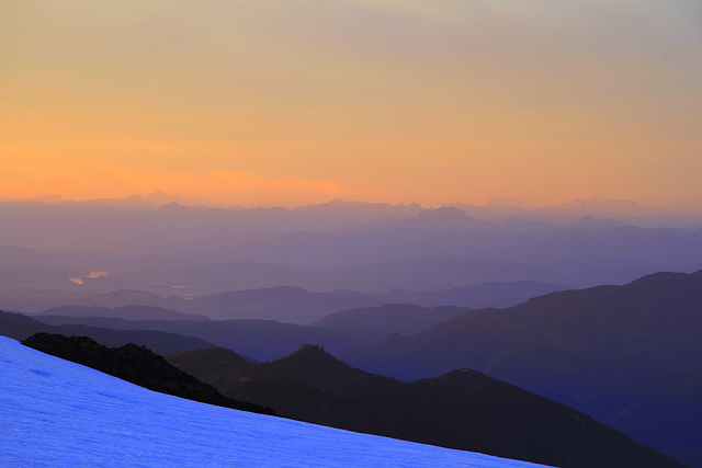 Sunset from Coleman Glacier