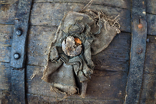 Vieux tonneau à vin