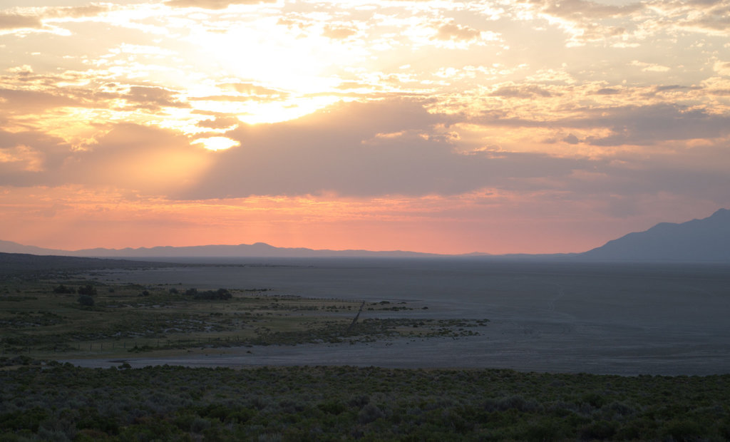 Black Rock Desert, NV sunrise  (0214)