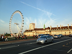 The London Eye from Westminster Bridge