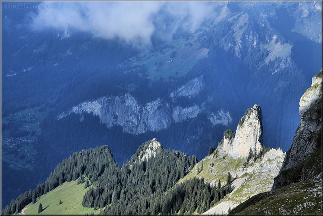 Oberhalb Männdlenenhütte