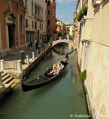 Venice - canal and gondola - iconic sight
