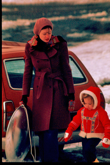 The '70s. Apres sledding