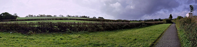 Surrey Hills farmland Panorama 3