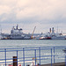 HMS St. Albans F83 & an Invincible class carrier - Portsmouth Harbour - 20.7.2005