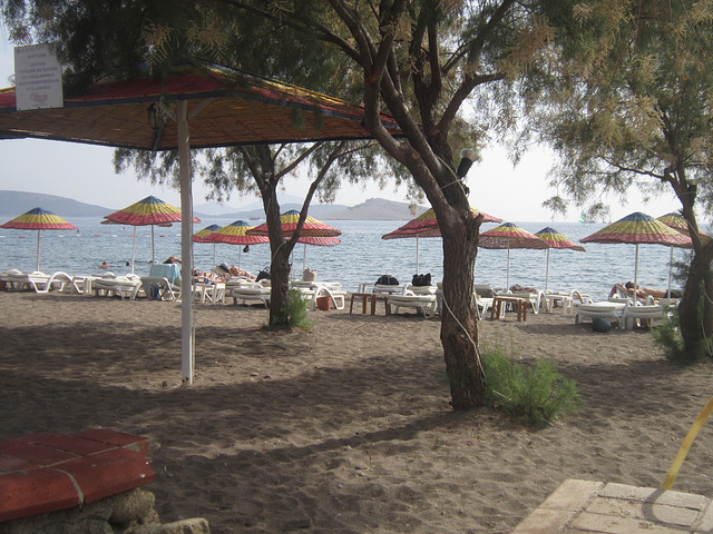 This was our beach taken a couple of days before we left, 30C in the shade