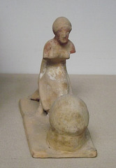 Terracotta Model of a Woman Seated at an Oven in the British Museum, April 2013
