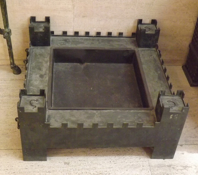Two-Handled Device for Heating Water Shaped Like a City Wall in the Museum of Roman Civilization in EUR, July 2012