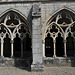 Baies gothiques du cloître de Noirlac