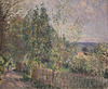 Detail of Road in the Woods by Sisley in the National Gallery, August 2011