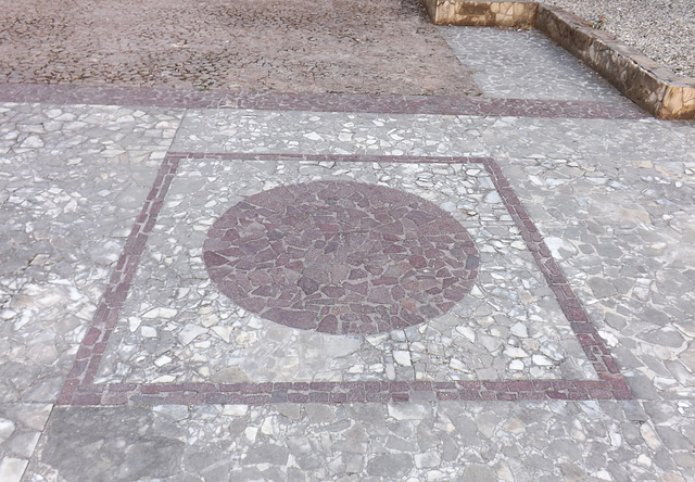 Detail of the Opus Sectile Floor in the Temple of Venus and Rome, July 2012