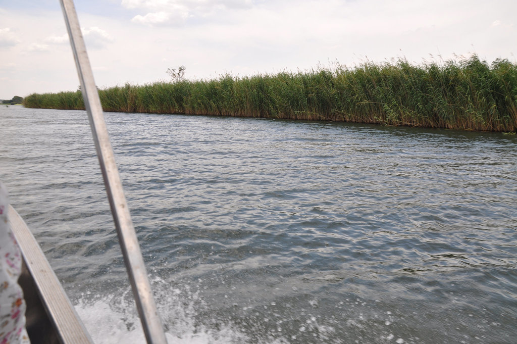 La alia flanko de la Rivero estas Namibio, la tiel nomata "Caprivi-strio"