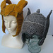 Crocheted Thor and Loki hats