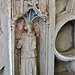 ingham church, norfolk, c14,detail of chest tomb   of sir roger de bois +1300 and wife margaret +1315, made c.1380