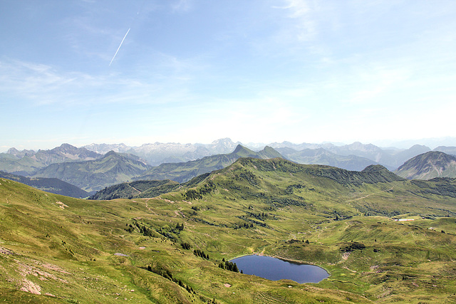 Aussicht vom Damülser Höhenwanderberg