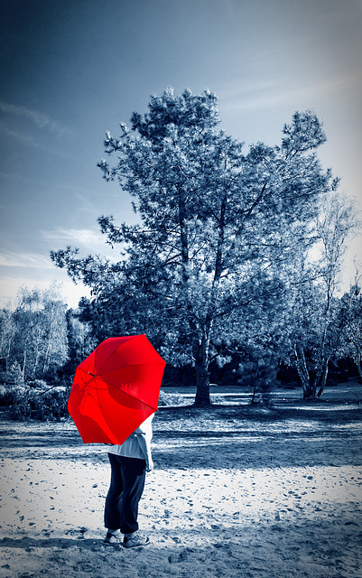 Parapluie rouge