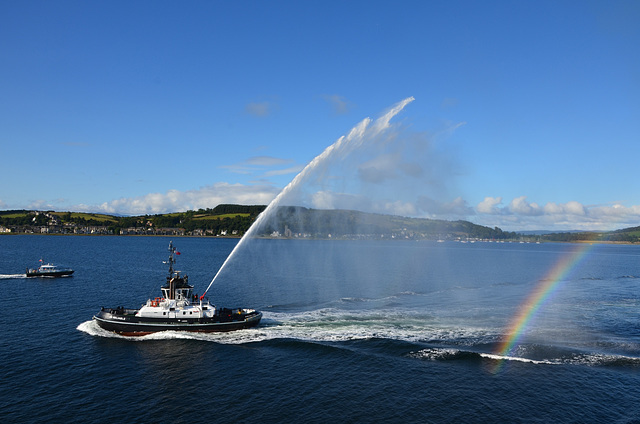 Tug Escort out of Loch Striven