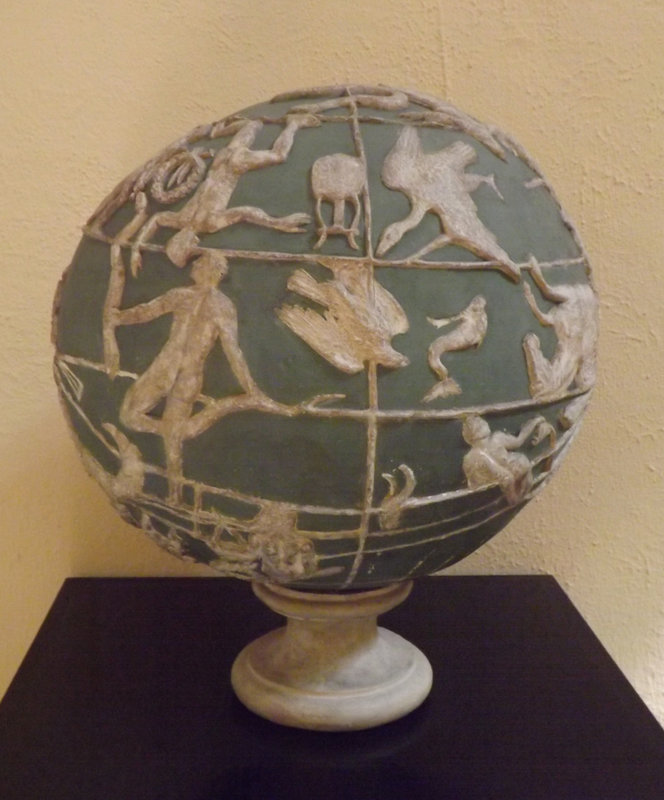 Globe of the Farnese Atlas in the Museum of Roman Civilization in EUR, July 2012