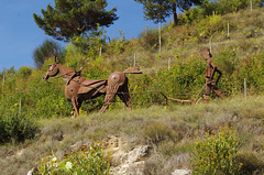 un couple en fer forgé