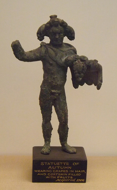 Bronze Figure of Autumn in the British Museum, April 2013