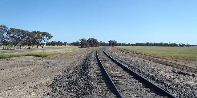 on the road to Birchip