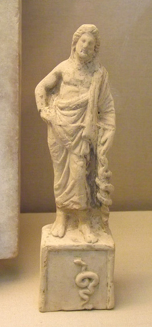 Terracotta Figure of Asclepius in the British Museum, April 2013