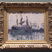 Ships in a Harbor by Monet in the Boston Museum of Fine Arts, July 2011