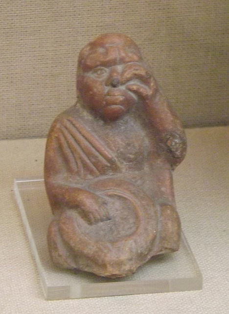 Terracotta Figure of a Slave Preparing Food in the British Museum, April 2013