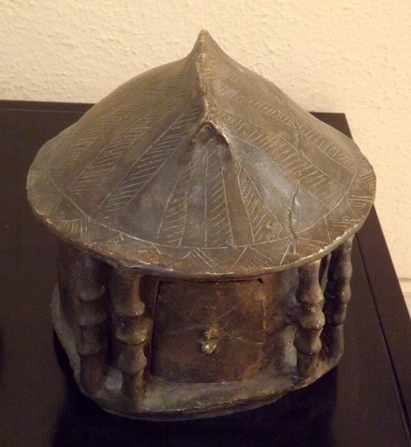 Model of a Hut-Shaped Cinerary Urn in the Museum of Roman Civilization in EUR, July 2012