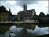 fenced off canalside