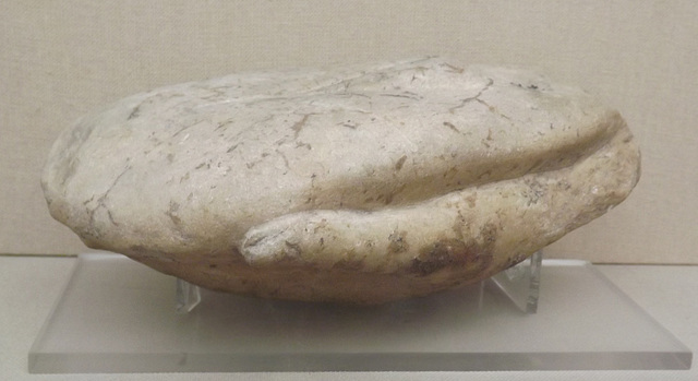 Hand from a Marble Statue Holding the Liver of a Sacrificial Animal in the British Museum, May 2014