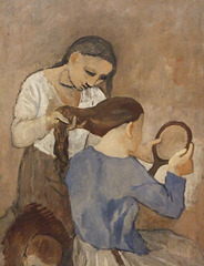 Detail of The Coiffure by Picasso in the Metropolitan Museum of Art, August 2010