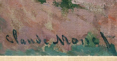 Detail of The Stroller by Monet in the Metropolitan Museum of Art, August 2010