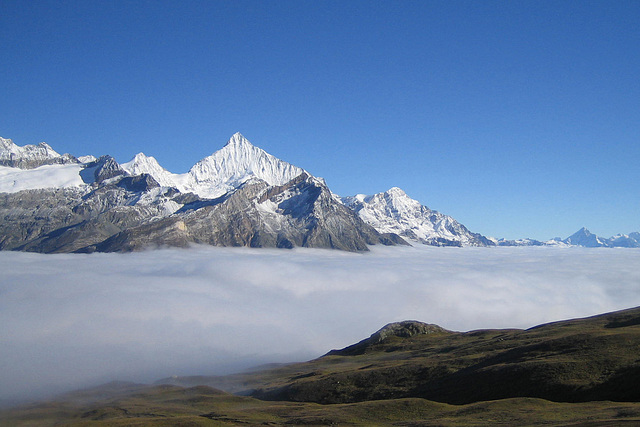 Blick zum Weisshorn