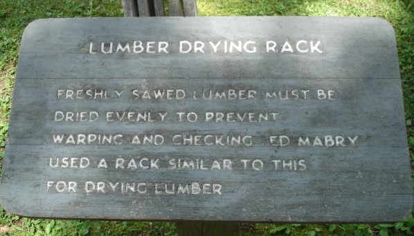 Lumber drying rack