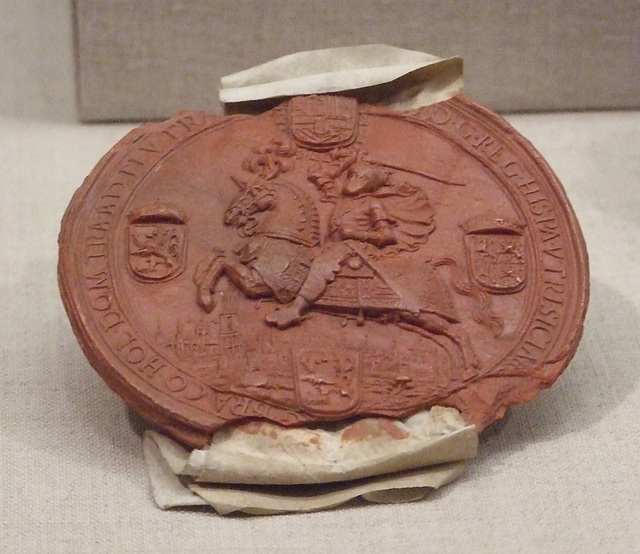 Seal of King Philip of Spain in the Metropolitan Museum of Art, February 2012