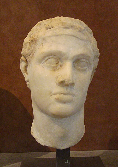 Portrait of Ptolemy XII Auletes in the Louvre, June 2014