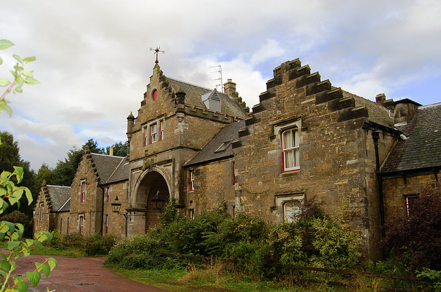 Stable Courtyard, Crawford Priory, Fife, Scotland