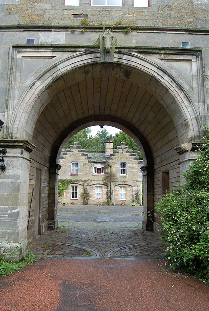 Stable Courtyard, Crawford Priory, Fife, Scotland