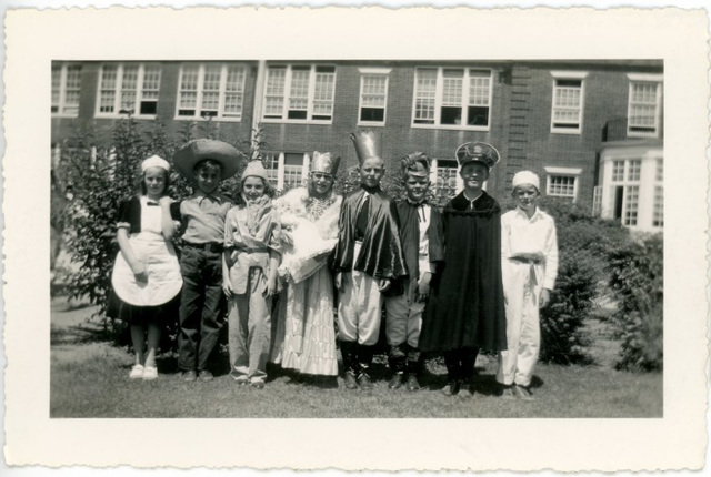 Schoolchildren in Costumes, 1940