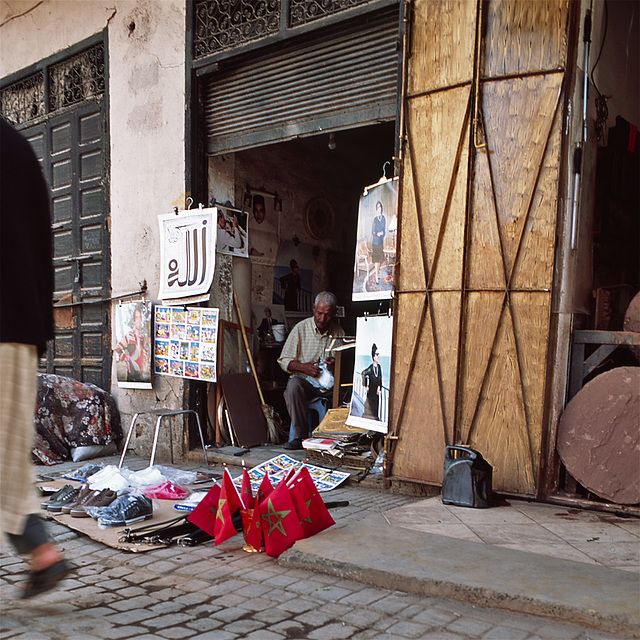 in the souks of Marrakech