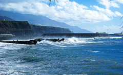 La Palma, Puerto de Tazacorte. Atlantik. ©UdoSm