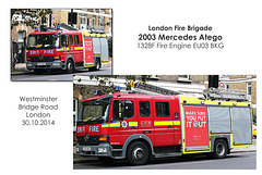 LFB Mercedes Atego EU03 BKG - London - 30.10.2014