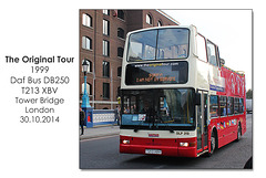 The Original Tour Daf DB250 T213  XBV - London - 30.10.2014