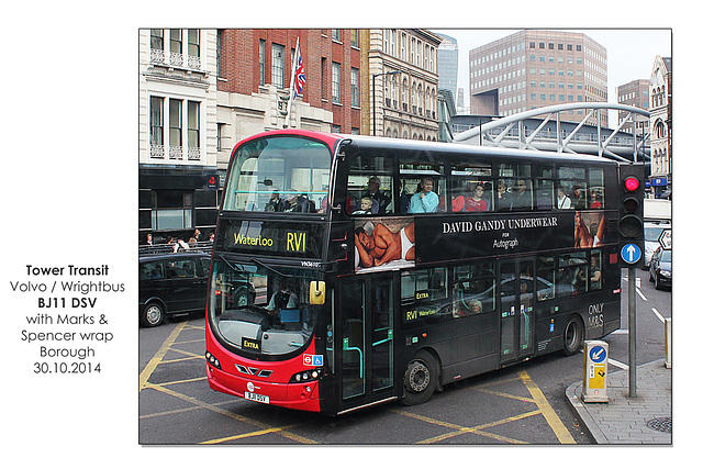 Tower Transit BJ11 DSV - London - 30.10.2014